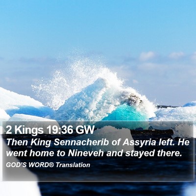 2 Kings 19:36 GW Bible Verse Image