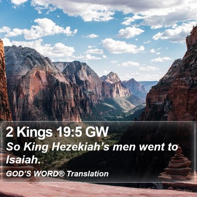 2 Kings 19:5 GW Bible Verse Image