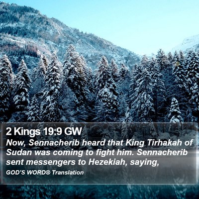 2 Kings 19:9 GW Bible Verse Image