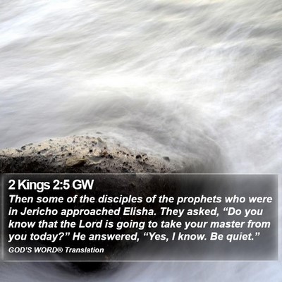 2 Kings 2:5 GW Bible Verse Image