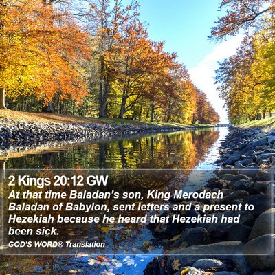 2 Kings 20:12 GW Bible Verse Image