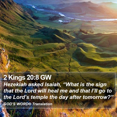 2 Kings 20:8 GW Bible Verse Image