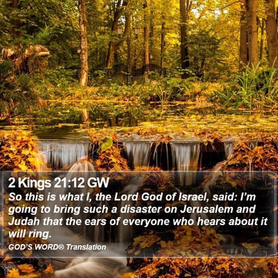 2 Kings 21:12 GW Bible Verse Image