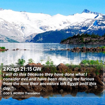 2 Kings 21:15 GW Bible Verse Image