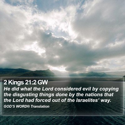 2 Kings 21:2 GW Bible Verse Image