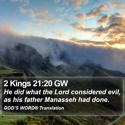 2 Kings 21:20 GW Bible Verse Image