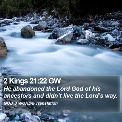 2 Kings 21:22 GW Bible Verse Image