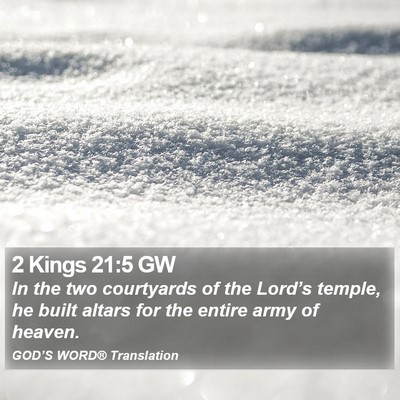 2 Kings 21:5 GW Bible Verse Image