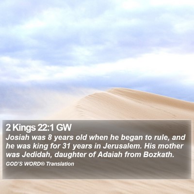 2 Kings 22:1 GW Bible Verse Image