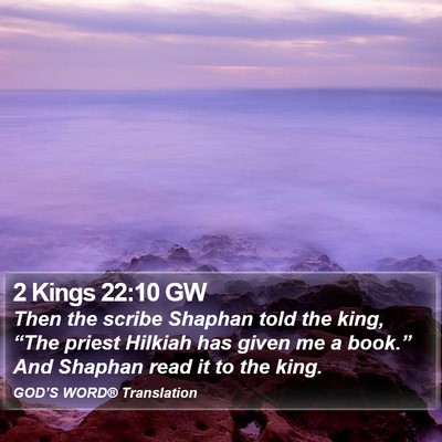 2 Kings 22:10 GW Bible Verse Image