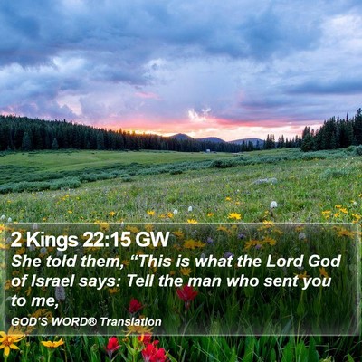 2 Kings 22:15 GW Bible Verse Image