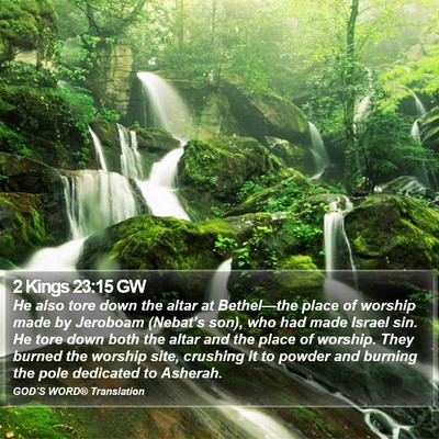 2 Kings 23:15 GW Bible Verse Image
