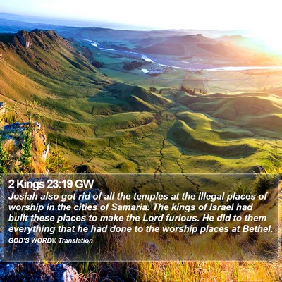 2 Kings 23:19 GW Bible Verse Image