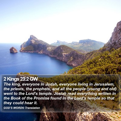 2 Kings 23:2 GW Bible Verse Image