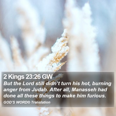 2 Kings 23:26 GW Bible Verse Image