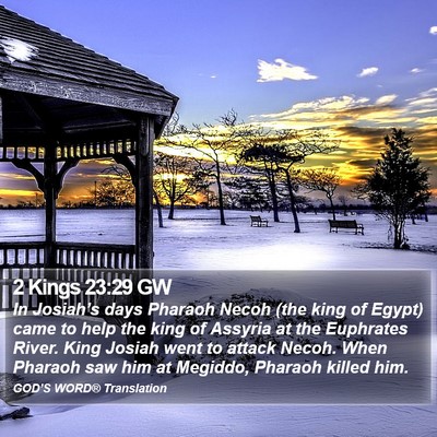 2 Kings 23:29 GW Bible Verse Image