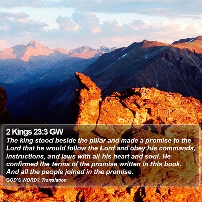 2 Kings 23:3 GW Bible Verse Image
