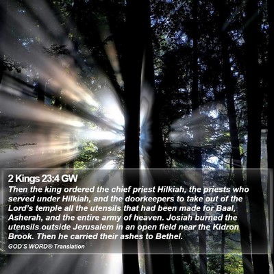 2 Kings 23:4 GW Bible Verse Image