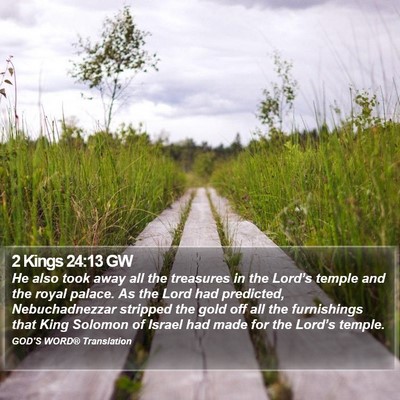 2 Kings 24:13 GW Bible Verse Image