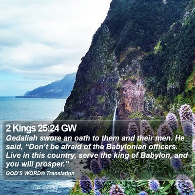 2 Kings 25:24 GW Bible Verse Image