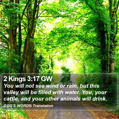 2 Kings 3:17 GW Bible Verse Image
