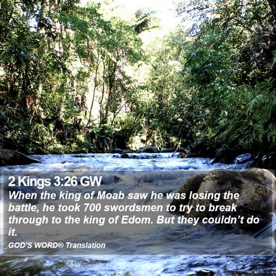 2 Kings 3:26 GW Bible Verse Image