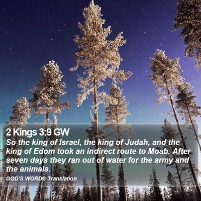 2 Kings 3:9 GW Bible Verse Image