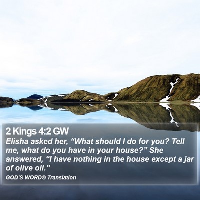 2 Kings 4:2 GW Bible Verse Image