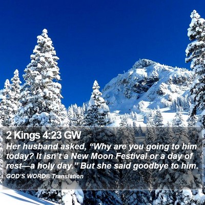 2 Kings 4:23 GW Bible Verse Image