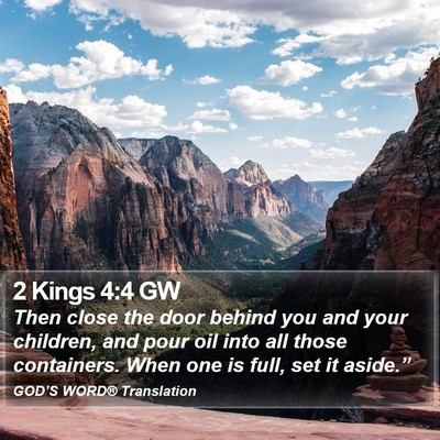 2 Kings 4:4 GW Bible Verse Image
