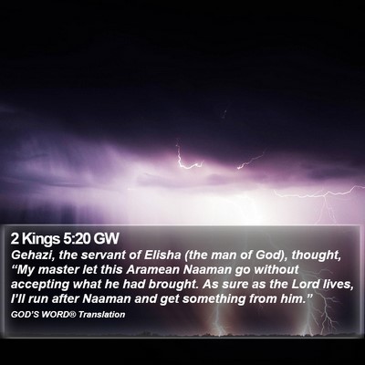 2 Kings 5:20 GW Bible Verse Image