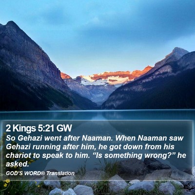 2 Kings 5:21 GW Bible Verse Image