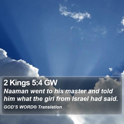 2 Kings 5:4 GW Bible Verse Image