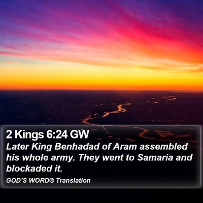 2 Kings 6:24 GW Bible Verse Image