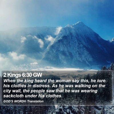 2 Kings 6:30 GW Bible Verse Image