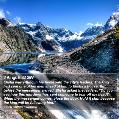 2 Kings 6:32 GW Bible Verse Image