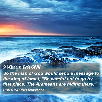 2 Kings 6:9 GW Bible Verse Image