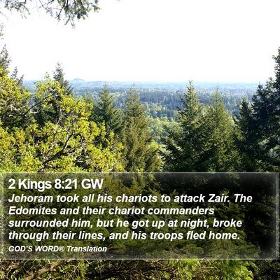 2 Kings 8:21 GW Bible Verse Image
