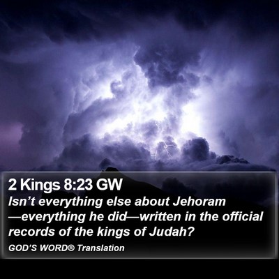 2 Kings 8:23 GW Bible Verse Image