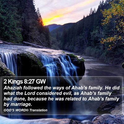 2 Kings 8:27 GW Bible Verse Image