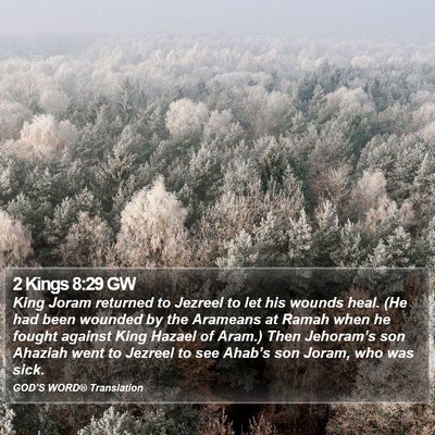 2 Kings 8:29 GW Bible Verse Image