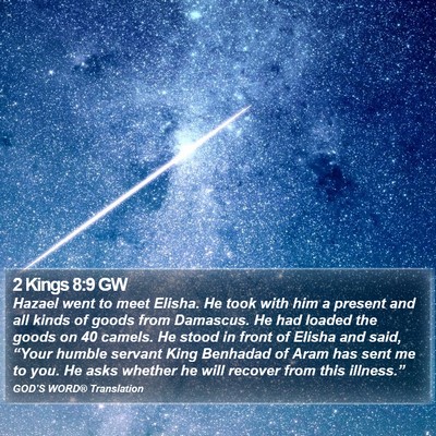 2 Kings 8:9 GW Bible Verse Image