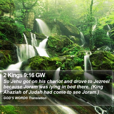 2 Kings 9:16 GW Bible Verse Image