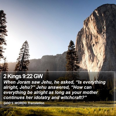 2 Kings 9:22 GW Bible Verse Image