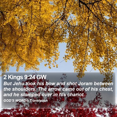 2 Kings 9:24 GW Bible Verse Image