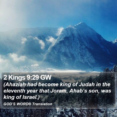 2 Kings 9:29 GW Bible Verse Image