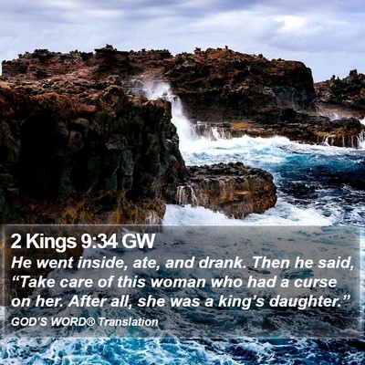 2 Kings 9:34 GW Bible Verse Image