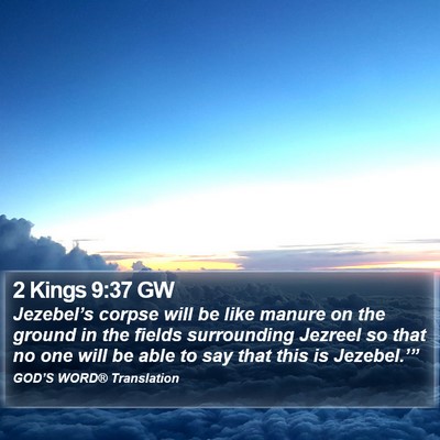 2 Kings 9:37 GW Bible Verse Image