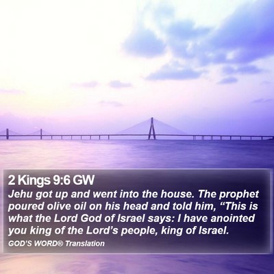 2 Kings 9:6 GW Bible Verse Image