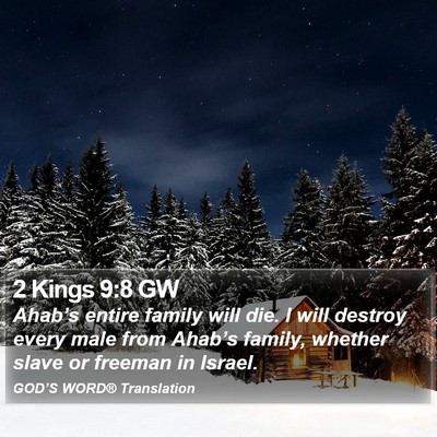 2 Kings 9:8 GW Bible Verse Image